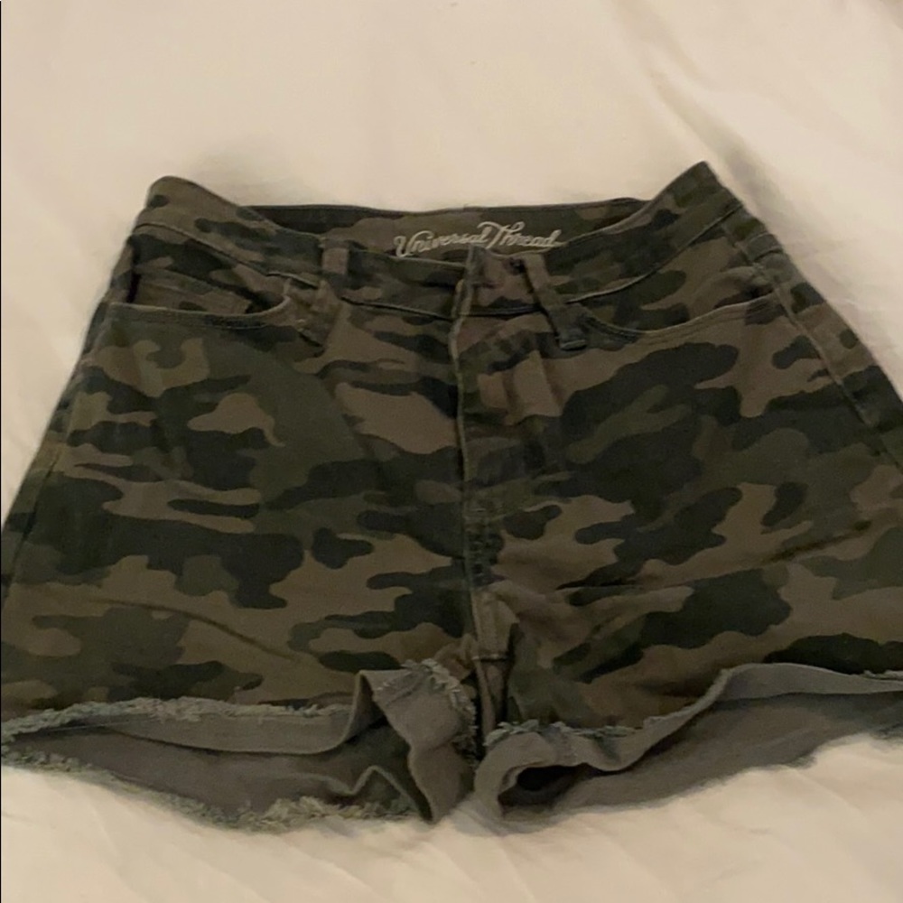 Camo Jean shorts